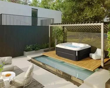 Как выглядит спа бассейн с противотоком Плавательный спа бассейн с противотоком Краснодар